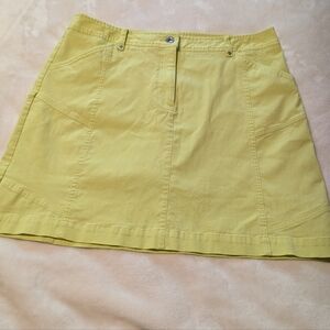 Inspired Style lime green neon skort. Size 14. Polyster . Rayon, nylon. Stretchy